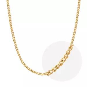 14K 민줄 체인 목걸이 줄 옐로우 골드 1.4mm