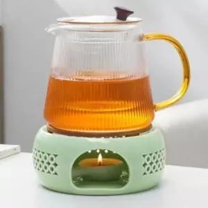 힐링모드 도자기 티워머(민트+브론즈)온도유치 차워머