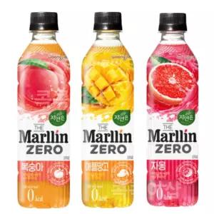 웅진 자연은 더말린 제로 애플망고/복숭아/자몽 500ml 20pet