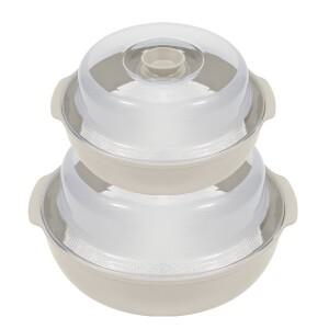 자취생 필수템 전자렌지 찜기 세트 중형+소형 라면 만두 계란 전자레인지