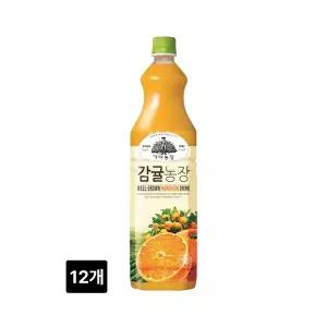 웅진 가야농장 감귤주스 1.5L x 12개 감귤농장 귤주스