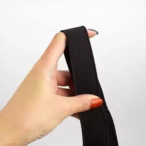 고무줄 납작한 넓은 고무 밴드 검정 WDF6548