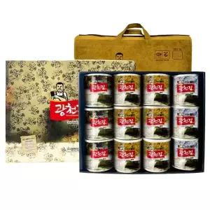 광천김 달인 2호 선물세트 /재래캔6개+파래캔3개+돌캔3개