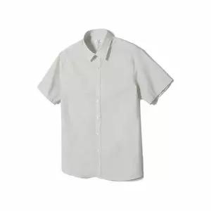 [하프클럽/노티그]코튼100 컴포트슬림핏 미니체크 반팔셔츠 그레이