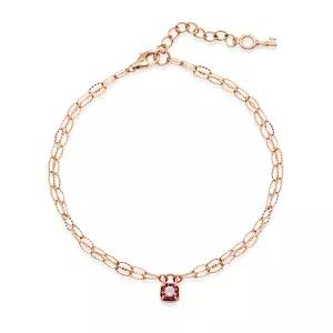 [비앤비골드] 14K 투어멀린 자물쇠 두줄 레이어드 체인팔찌 NPB40202