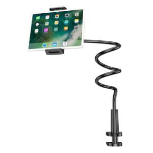 알파커머스 휴대폰 태블릿 겸용 침대 자바라 거치대 75cm, 블랙