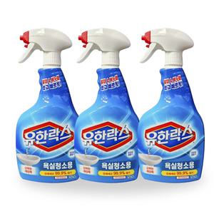 유한락스 욕실청소용/주방청소용/곰팡이제거제/혼합 750mlx 3개