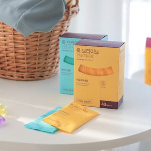 룩브라이트 건조기시트 40매x2개(상큼한 2종향)드라이 섬유유연제 시트