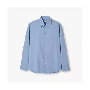 [하프클럽/에스티코]슬림핏 투버튼 하이넥 셔츠 (블루) SDSUC14