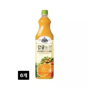 웅진 가야농장 감귤주스 1.5L x 6개 감귤농장 귤주스