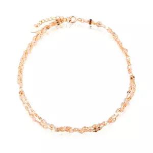 [비앤비골드] 18K 잠자리 체인 두줄 발찌 L IRA38266