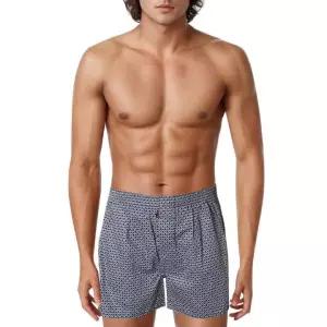 [롯데백화점]엘르이너웨어 남성 블루 기하학 트렁크(EDMTK776BU)