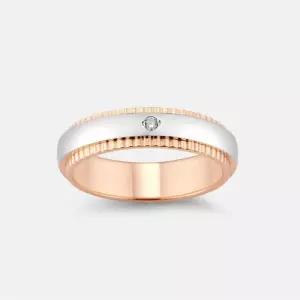 [주문제작][메트로시티 주얼리][커플링] 남성 이터니타 14K 콤비 링 A211GR3502C4