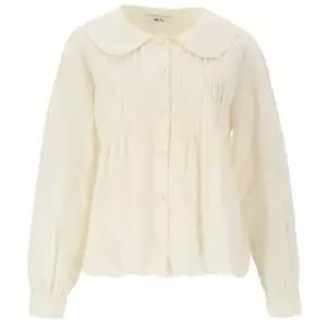 [롯데백화점]abfz 큐티 카라 포인트 자수 긴팔 면 레이스 블라우스 APY3HB441I