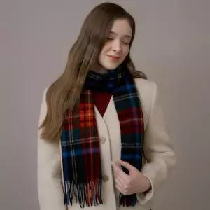 [롯데백화점]엘르 웨일스 울 롱 체크 머플러 SE44MW306