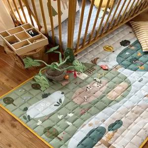 갤러리아 [리틀아카이브][크레므앙팡] 빌리지 코튼 러그 J(100X150)