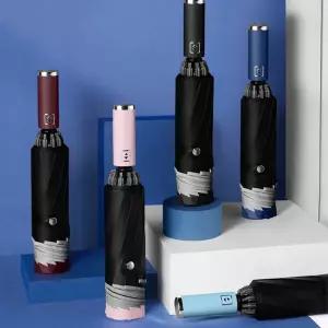 3단 거꾸로 자동 양우산 초경량 휴대용 접이식 암막 자외선차단 튼튼한 미니 우산 양산