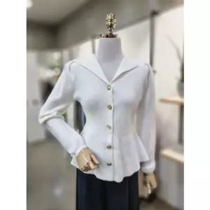 [갤러리아] ABFZ[3컬러] 장식버튼 플레어 숏 가디건(ABZ1HY45)