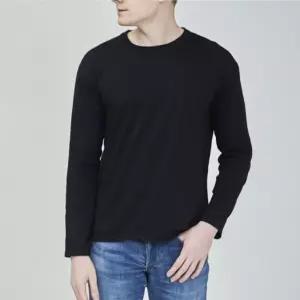 국내생산 코튼 30수 무지 라운드 긴팔 이너 티셔츠 S-2XL