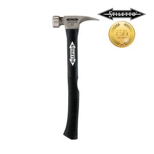 스틸레토 망치 TI12SC-F (12온스 티타늄 곡선 유리섬유) 전문가용 목수 목공공구