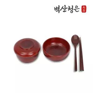 벽산청은 남원정품 민속 오리목 반상기 세트 5p 10p