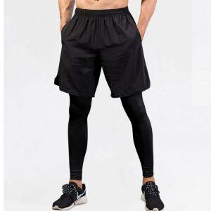 남성 헬스 러닝 스포츠 운동 일체형 레깅스 반바지 남자레깅스 짐웨어 헬스복 런닝복