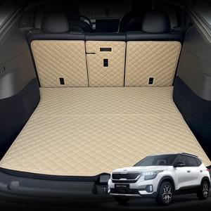 컨셉토 가죽 퀼팅 셀토스 전용 등커버 트렁크매트 세트