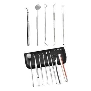 의료용 셀프 치석 제거기 5종 8종 led 세트 치과 스케일링 기본 기구