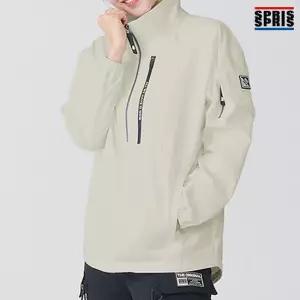 스프리스 여성 방수 지퍼 아노락 점퍼 베이지