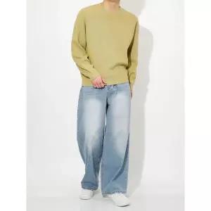 [하프클럽/해리슨]워셔블 하찌 라운드 니트 LANC1003