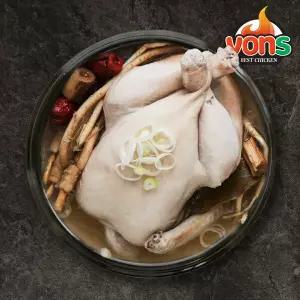 [본스치킨] 100%국내산재료 끓이기만 하면 되는 간편 삼계탕 500gX2봉