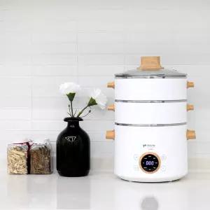 [키친아트] 3단 전기냄비 멀티쿠커 다용도찜기 KA-W2535 / 화이트