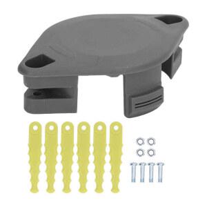 예초기날 정원 잔디 깎는 기계 스트링 트리머 블레이드 헤드 자동 피드 Ryobi용 고정 라인 스풀 개의 교체 포함