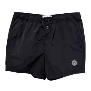 [명품] 25SS 로고 패치 슬림핏 스윔 쇼츠 블랙 K1S15B100006 S0043 V0029