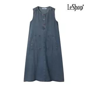 [롯데백화점]르샵 코튼 블루 데님 원피스 (BP4OP045A)