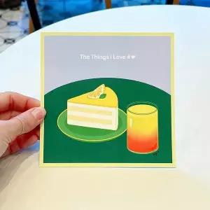 니지 레몬 케이크+주스 미니 포스터