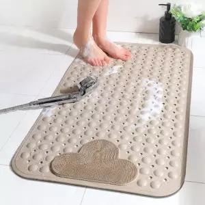 구름 흡착식 미끄럼방지 욕실매트 대형 80x50cm 욕조 논슬립 흡착식 발판