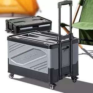 폴딩박스 캠핑카트 수레 캐리어 오픈형 손수레 구르마 마트카트