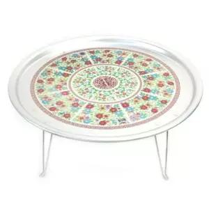 양은 밥상 찻상 다과상 원형 밥상 레트로 밥상 63cm/공부밥상미니다용도상/다용도찻상/다과테이블/멀티밥상