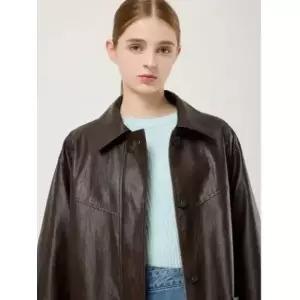 [CC콜렉트](강남점)페이크 레더 벨티드 자켓 C253PSF152