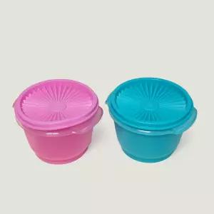 타파웨어 데코원터치 원형볼 반찬통 이유식용기 밀페용기 김치통 625ml 2P