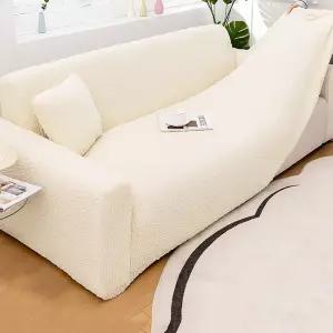 패브릭 올핏 사계절 고탄력 만능 스판 덮개 소파커버 아이보리 4인용