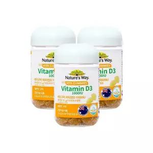 네이처스웨이 비타구미 비타민D 1000IU 60구미x3병