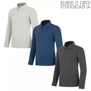 [밀레](대구신세계)[한정수량]MUUFT421[남성]25년 신상 겨울 반기모 카라 티셔츠(출시가 99,000원)