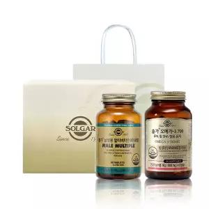추석GIFT) 남성 건강 세트 (남성 멀티비타민 60정+오메가3 700 60캡슐)