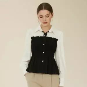 [롯데백화점]티뷰 셔링 카라 슬림 훌블라우스_V5C-CBL024