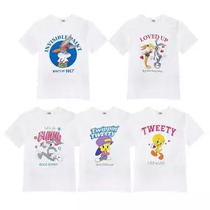 루니툰 캐릭터 프린팅 반팔티 화이트 5종 (라이센스 국내제작)