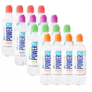 농심 파워오투 500ml 4종 16개(오렌지x4 +애플x4 +아이스x4 +복숭아x4)