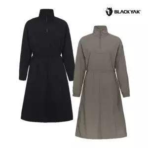 [롯데백화점]블랙야크 여성 루클라 스트링 긴팔 원피스2 간절기 하프 집업 원피스 1BYOPFU501