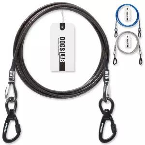 독스랩 강아지 와이어 리드줄 소형견 대형견 스텐 와이어줄 4mm 3M